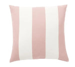 coussin géométrique velours motif rayures marin couleur bleu gris fixation dimension 45x45cm