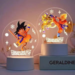 lampe led dragon ball transparente personnages goku animation décoration noël moderne
