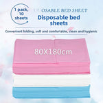 draps jetables tissu texturé rose blanc bleu 80x180cm salon beauté tatouage microblading