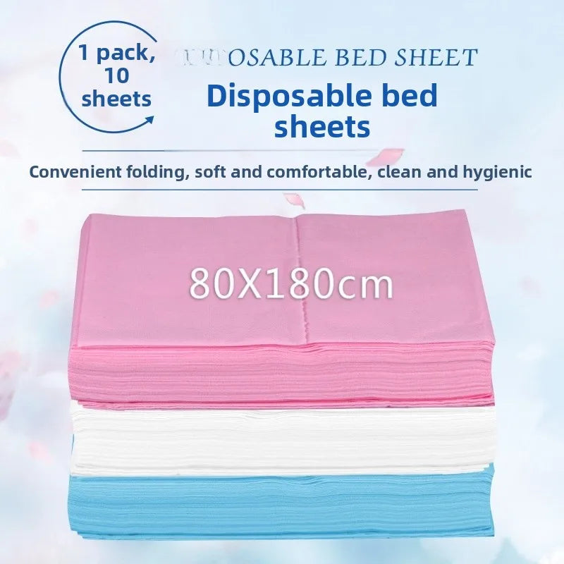 draps jetables tissu texturé rose blanc bleu 80x180cm salon beauté tatouage microblading