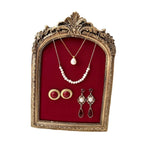 porte bijoux ornements floraux velours opacité classique bijoux or noir rouge vert