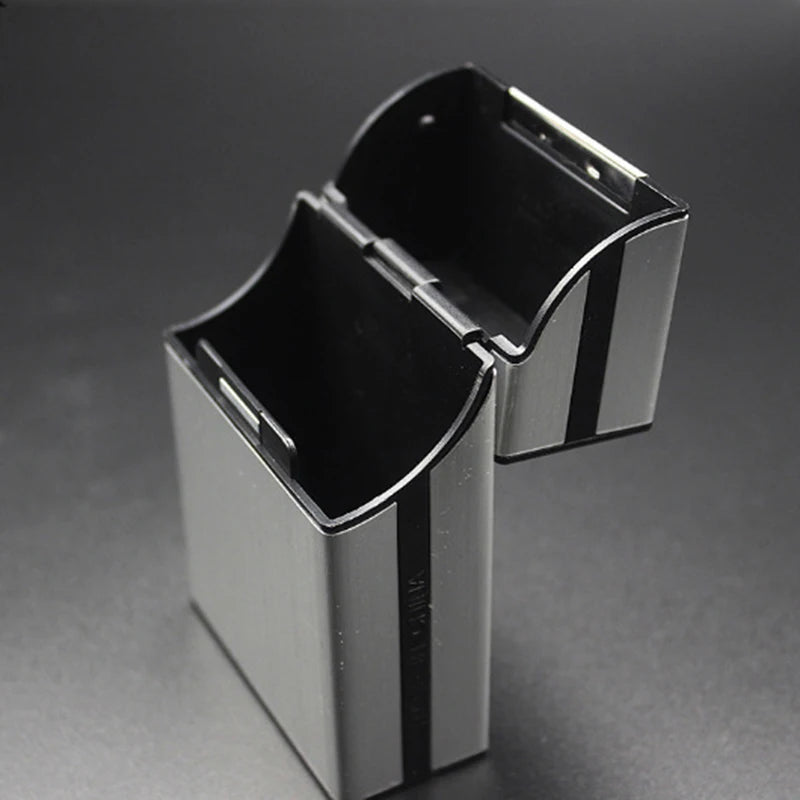boîte rangement réutilisable métal aluminium moderne rectangle noir argent rose doré bleu respectueux environnement
