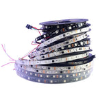 ruban led flexible 30 48 60 leds noir blanc adhésif moderne imprimé composants électroniques