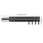 support mural objet suspendu vis argenté noir lisse brillant moderne fonctionnel