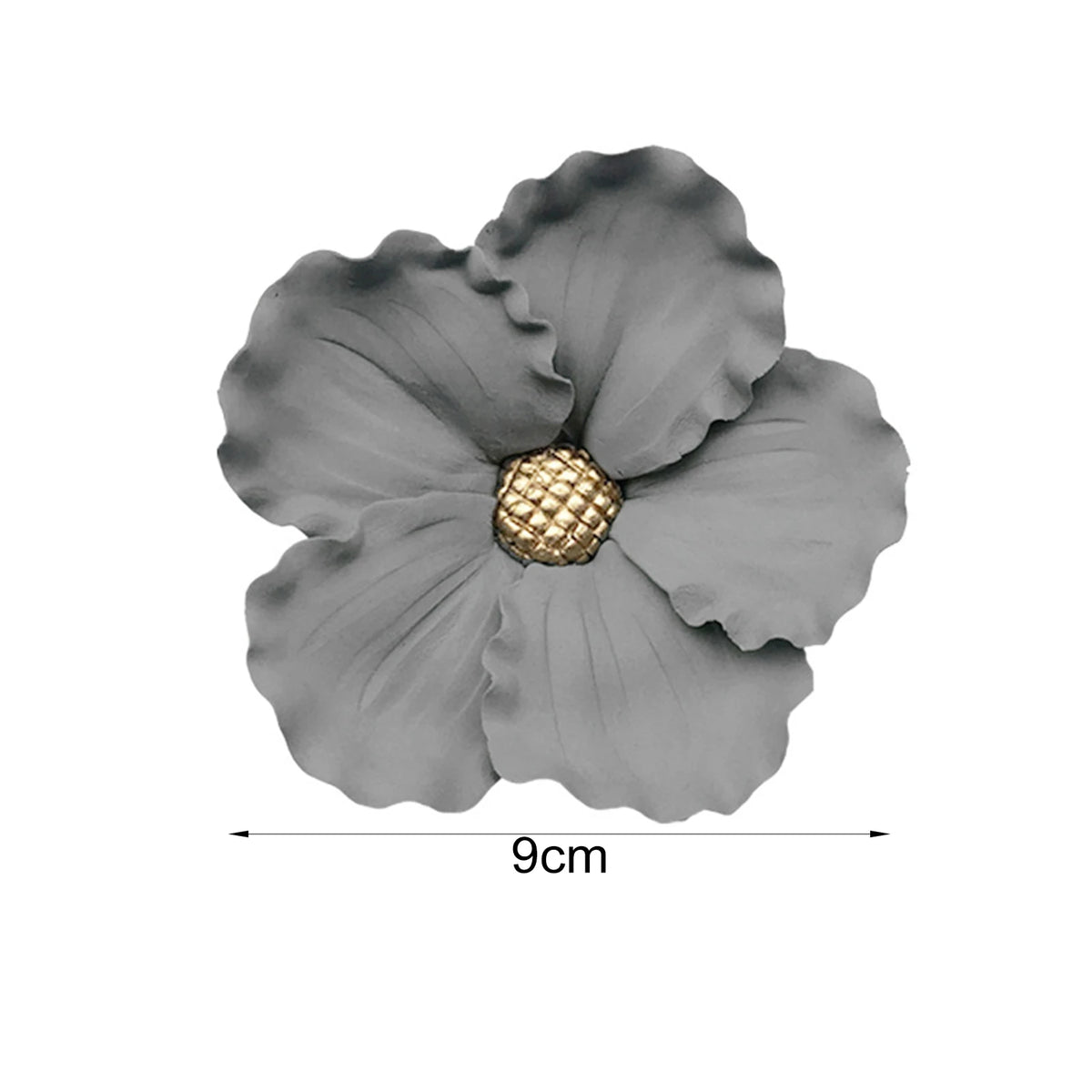 décoration murale fleurs artificielles céramique blanc gris moderne réaliste adhésif