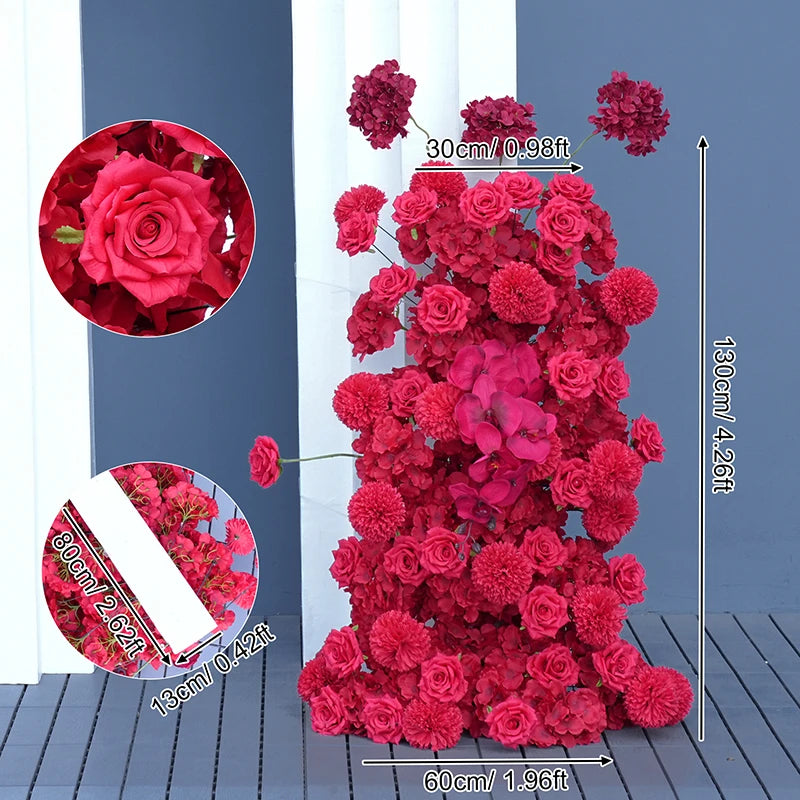 arche fleur blanche décor mariage fête anniversaire banquet cérémonie mur floral moderne grande taille