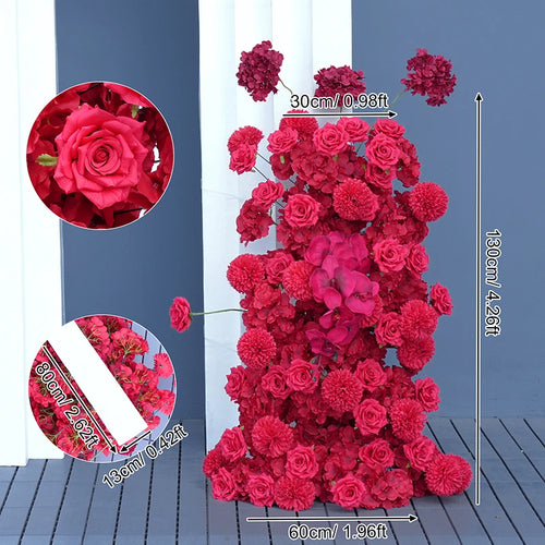 arche fleur blanche décor mariage fête anniversaire banquet cérémonie mur floral moderne grande taille