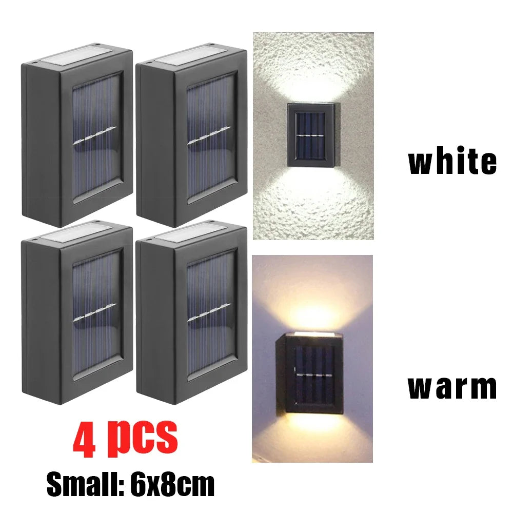 lumière solaire murale noire moderne adhésive led panneau solaire inclusion opacité rectangulaire