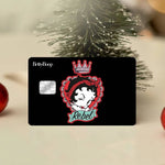 autocollants cartes bancaires waterproof dessin animé betty boop romantique rébellions pop art papier adhésif