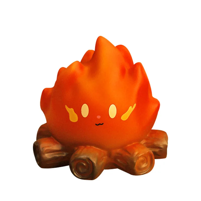 lampe table cartoon veilleuse enfant tronc arbre flamme orange mignon dessin animé chambre enfantsDecorationAmbiance