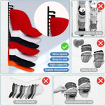 rangement mural chapeaux support 16 places adhésif moderne minimaliste