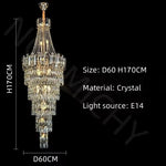 lustre cristal géométrique doré transparent moderne ampoules led semi encastré chambre salon