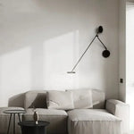 lampe murale flexible bras pivotant noir réglable chambre étude moderne