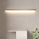 lampe led moderne bois naturel clair éclairage chambre salon entrée fixée mur appliques murales