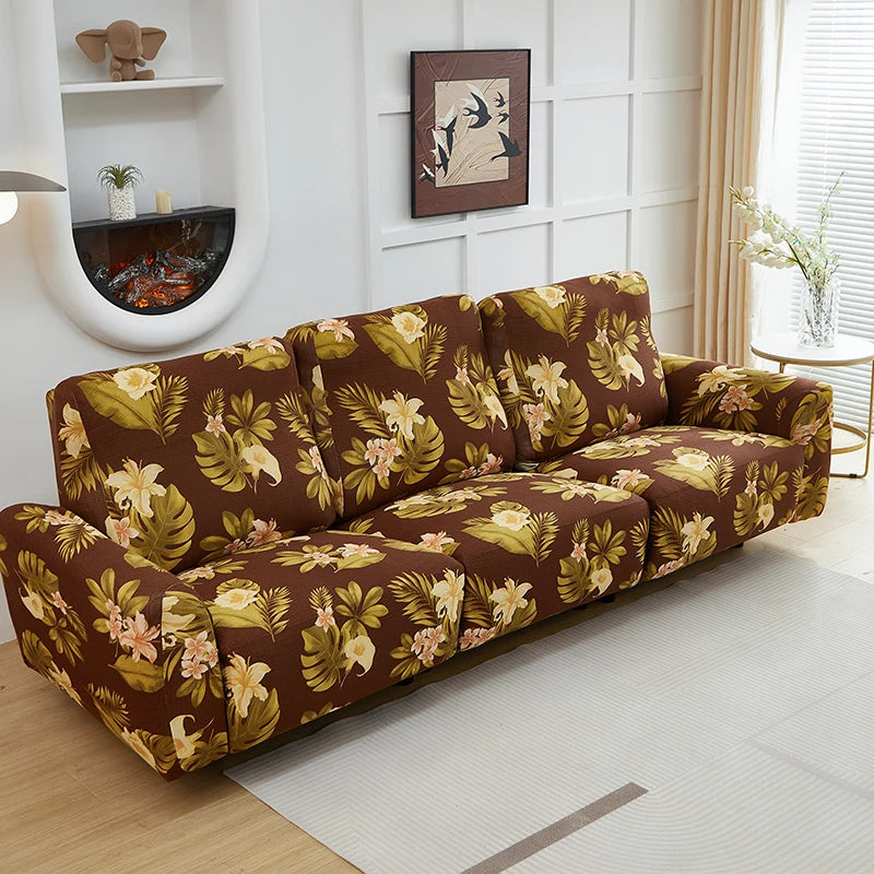 couvre siège rétractable bleu marine moderne fauteuil inclinable deux places polyestère Jacquard