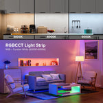 ruban led blanc orange vert bleu beige adhésif moderne 840leds 960leds ip30 ip66