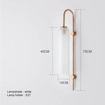 lampe murale moderne or argent transparente élégante câble électrique fixée chambre cuisine