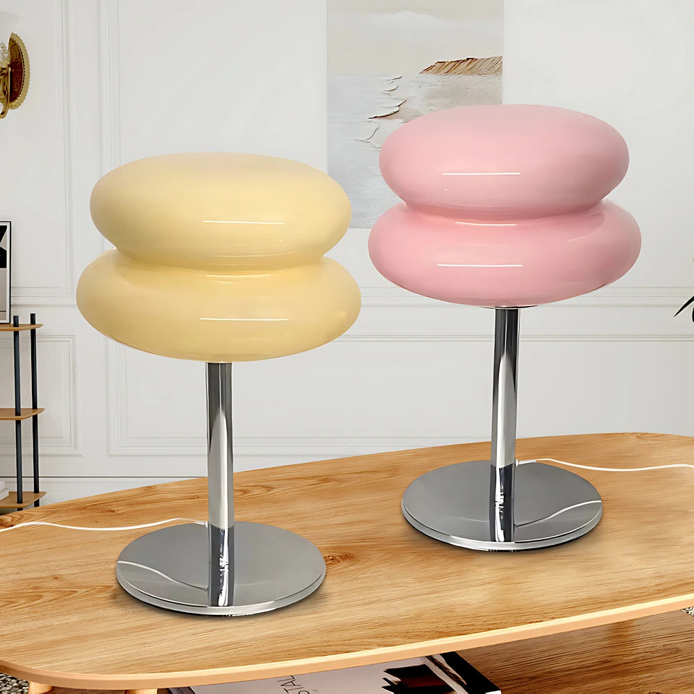 lampe table moderne jaune brillante chambre coucher veilleuse 6w 10w led opaque