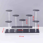 présentoir acrylique transparent multi niveaux support figurines flacons parfum décoration maison salon