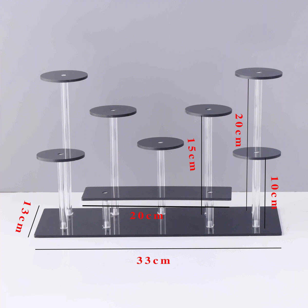 présentoir acrylique transparent multi niveaux support figurines flacons parfum décoration maison salon