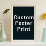 affiche personnalisable toile noire minimaliste cadre bois 20x40cm 21x30cm 30x30cm 30x40cm 30x60cm 40x40cm 40x50cm