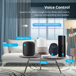 moteur rideau électrique intelligent wifi blanc moderne télécommande contrôle smartphone maison connectée