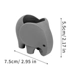 cache pots éléphant bleu gris blanc moderne adhésif decoration intérieure pot fleurs cactus