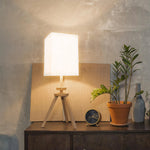 abat jour blanc moderne tissu fin lampe table table lamp shade couverture tissu détachable