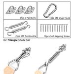 accessoires ombre métal argenté fiche fixation tissu industrielle eyelets vis auto tarage tourillon turnbuckle