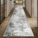 tapis texturé gris blanc moderne antidérapant polyester durable usage multipleintérieur extérieur