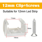 clips fixation tubes led néon transparent vis certification fcc rohs 100pcs 200pcs 50pcs 20pcs