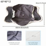 support cervical ergonomique gris doux tissu petit points confortable zip lit maison