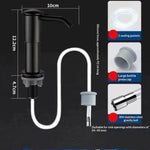 distributeur savon liquide chrome moderne fixations vis sans piece inclusion