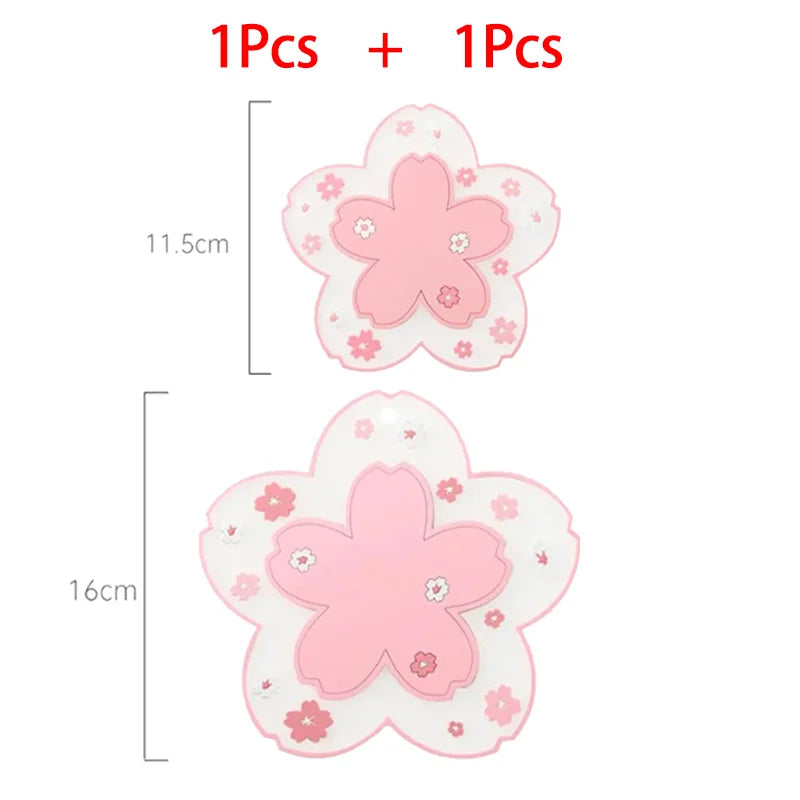 serviettes table rose fleurs blanches moderne non glissantes adhésives décoration intérieure 16cm