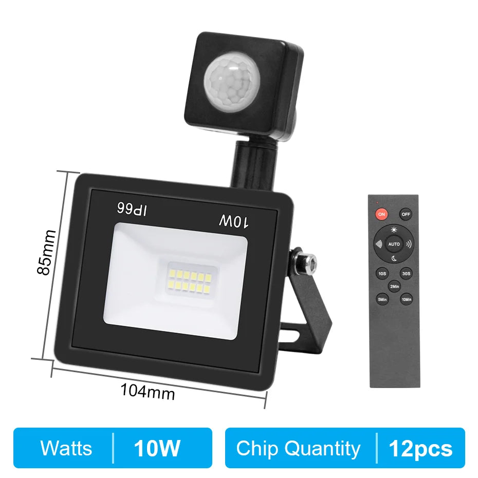 projecteur led moderne 220v 10w 20w 30w 50w 100w étanche noir remote control