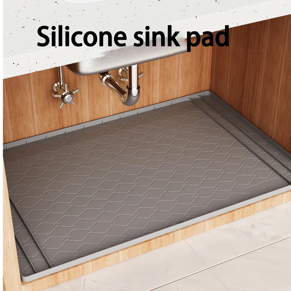 tapis imperméable sous évier tapis sol cuisine salle bain récupération eau moderne utilitaire