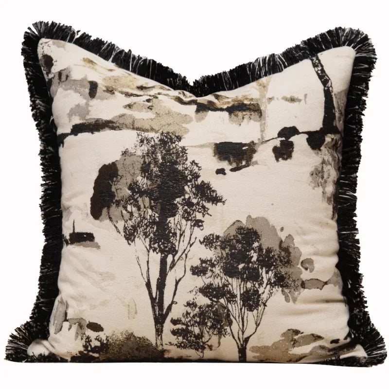 coussins imprimés animaux tigre léopard noir contemporains décoratifs sofa chaise voiture 50x50cm 45x45cm