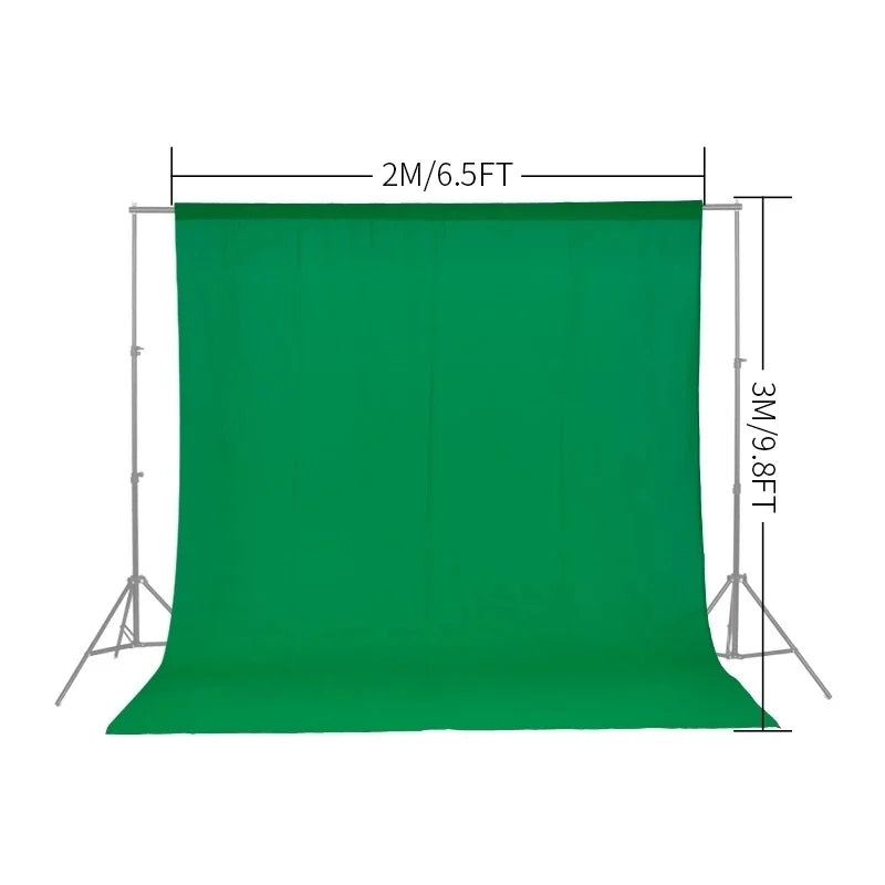 toile fond photo studio couleur unie vert blanc moderne 200x300cm 300x400cm poche tige sac