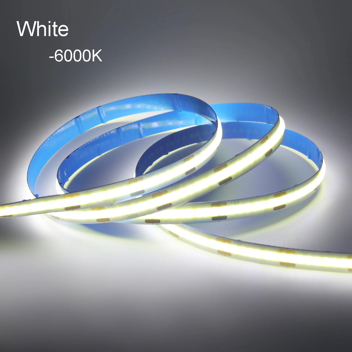 ruban led flexible jaune bleu adhésif 320led/m 50cm 1m 2m 3m 4m 5m