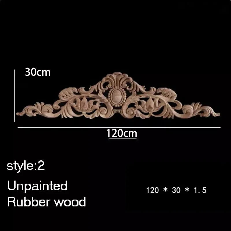ornement decoratif bois fleur sculpte naturel classique baroque noel valentin mariage halloween pâques anniversaire