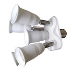 adaptateur led e27 blanc moderne vis splitter cable électrique fixations opaques