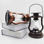 lanterne vintage bronze rétro verre transparent métal opaques anneaux suspensionextérieur camping