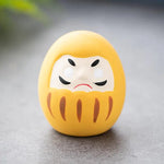 statuette japonaise daruma orange rouge noir vert violet rose blanche bonheur traditionnelle maison
