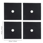 protège plaque cuisinière adhésif moderne noir respectueux environnement 27cm 27cm