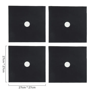 protège plaque cuisinière adhésif moderne noir respectueux environnement 27cm 27cm