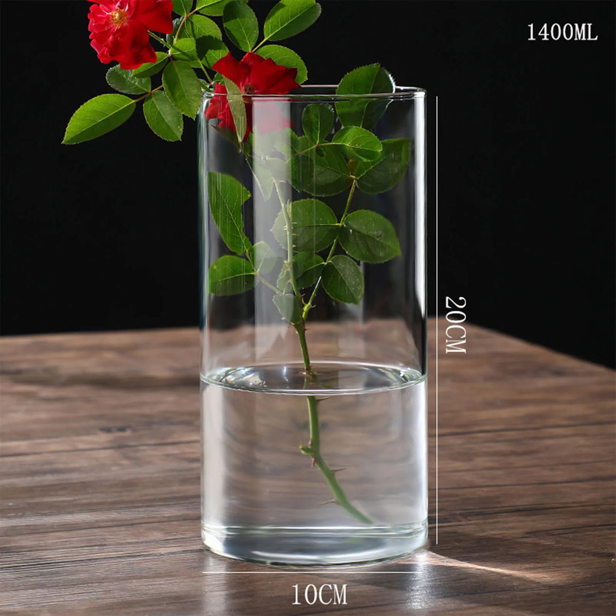 vases transparents modernes verre décoration table centre fêtes mariage