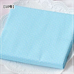 tissu coton bleu clair imprimé points rayures triangles zigzag moderne décontracté biodegradable 160cm