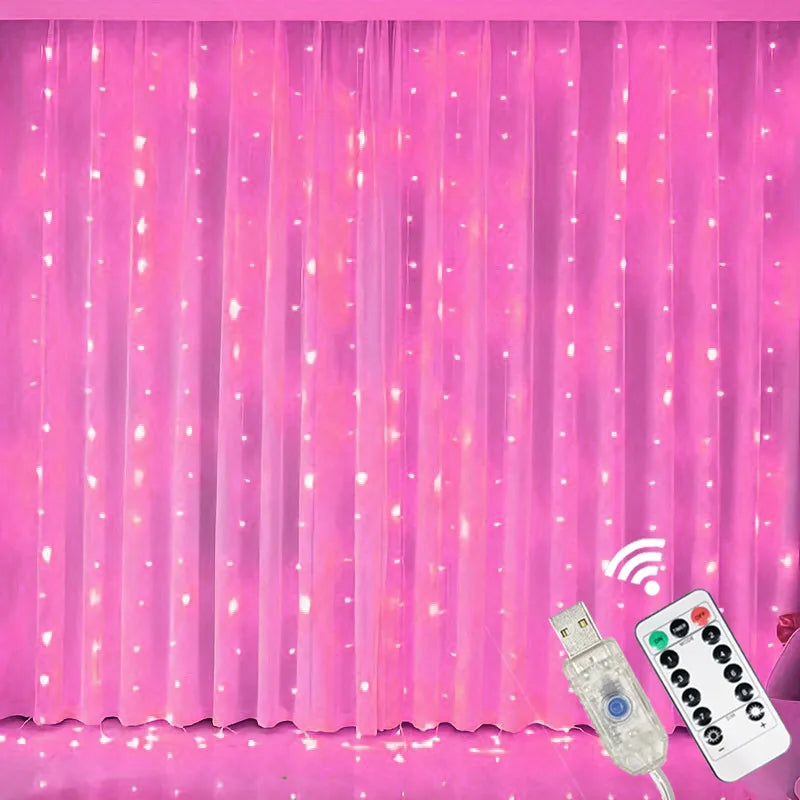 guirlande lumineuse led fil cuivre décoration mariage fête intérieur extérieur télécommande usb