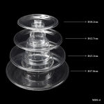 présentoir macarons cupcakes gâteaux tour niveaux plastique transparent décoration mariage anniversaire festive