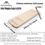 matelas gonflable double coussins gonflables pompe électrique noir vert beige cellules hexagonales camping randonnée